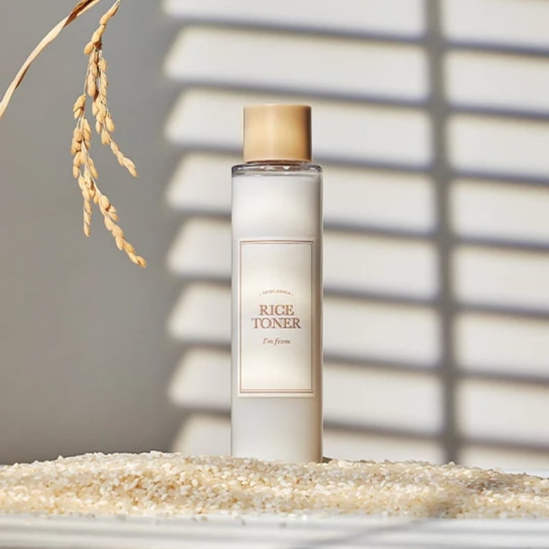 I'm from Rice Toner, 77.78% Rice Extract from Korea, Glow Essence with Niacinamide, Hydrating for Dry Skin, Vegan, Alcohol Free, Fragrance Free cyprus korean cosmetics