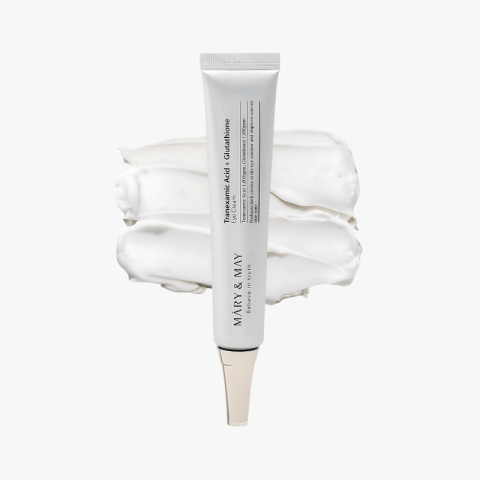 Mary&May Tranexamic Acid + Glutathione Eye Cream - Powerful Antioxidant, Reduces Dark Circles in the Eye, Improve Uneven Skin Tone with Vitamin C