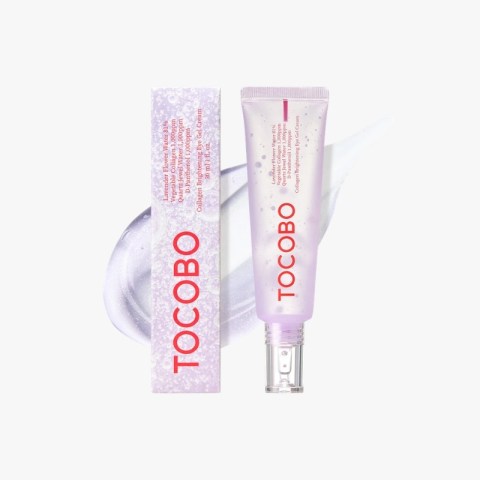 TOCOBO lavender gel-cream tube with matching box on a light background, branding visible.