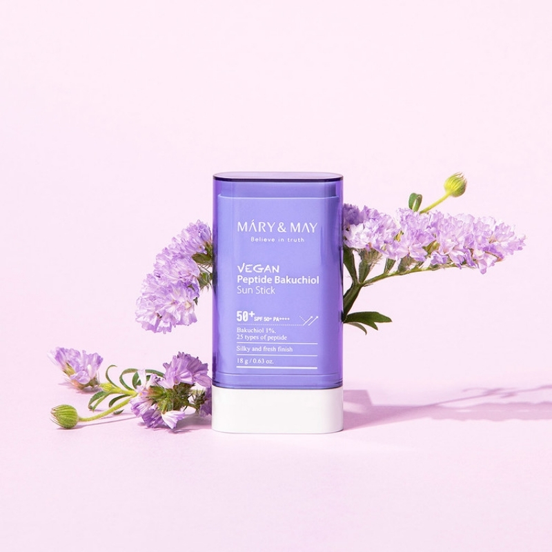 Mary & May - Vegan Peptide Bakuchiol Sun Stick SPF50+ PA++++ 18g - Image 9