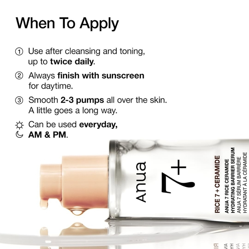 Anua - 7 Rice Ceramide Hydrating Barrier Serum 50ml - Image 4
