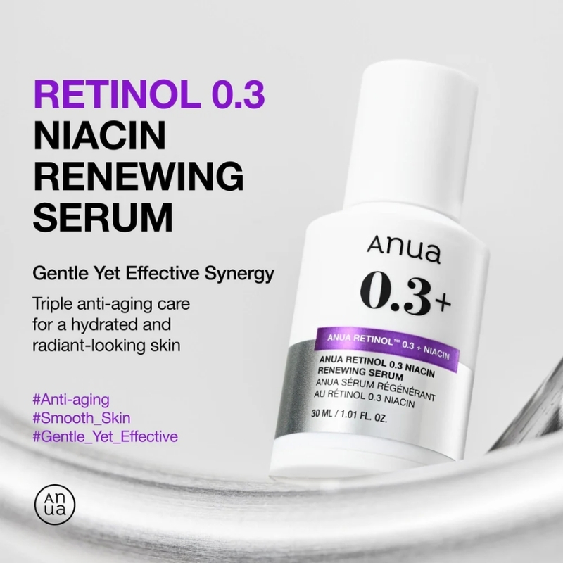 Anua Nano Retinol 0.3% + Niacin Renewing Serum