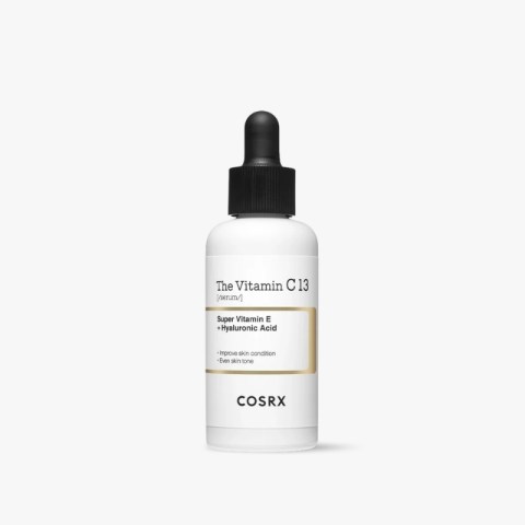 CosRX The Vitamin C 13 serum bottle with a dropper cap on a white background.