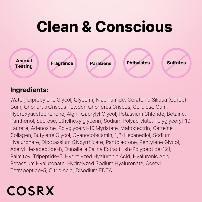 COSRX Peptide Collagen Hydrogel Eye Patch, 60 Patches, Under Eye Patches for Puffy Eyes and Dark Circles with Caffeine, Korean Skin Care