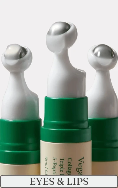 Korean eye cream and lip balm for hydration