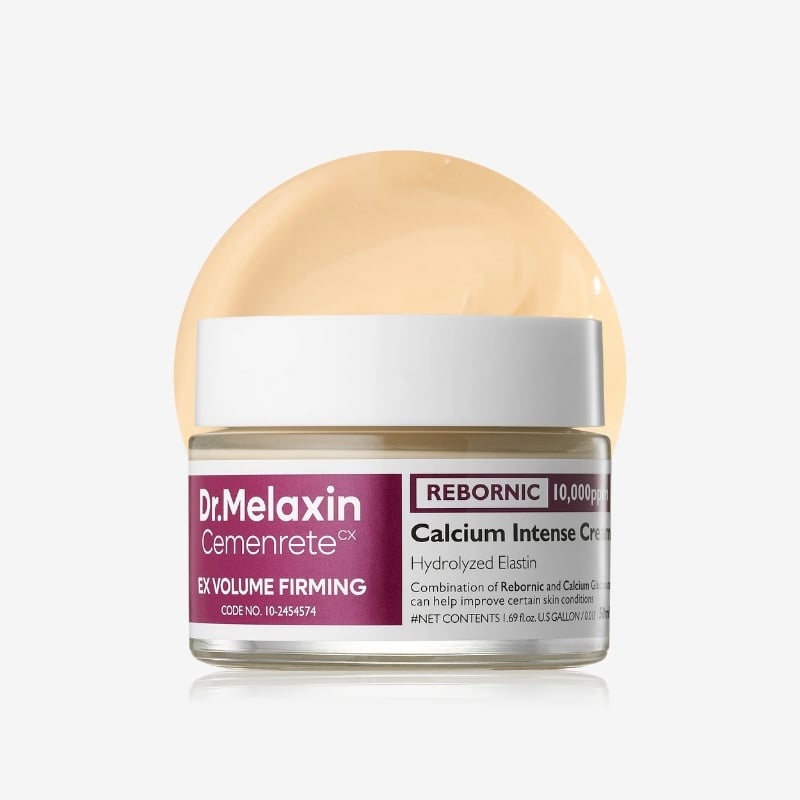 Dr Melaxin Cemenrete Calcium Intense Cream Use of skin calcium REBORNIC patented raw material - Up to 127% improvement in the volume of sunken areas under the eyes Completed clinical test - 30ml large capacity, can be generously applied to the entire area around the eyes and under the eyes