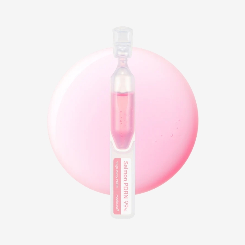 medicube Salmon DNA PDRN Pink One Day Serum | 99% Salmon DNA PDRN Intensive Ampoule, Collagen, Glutathione, Hyaluronic Acid - Improves skin radiance | Korean skincare