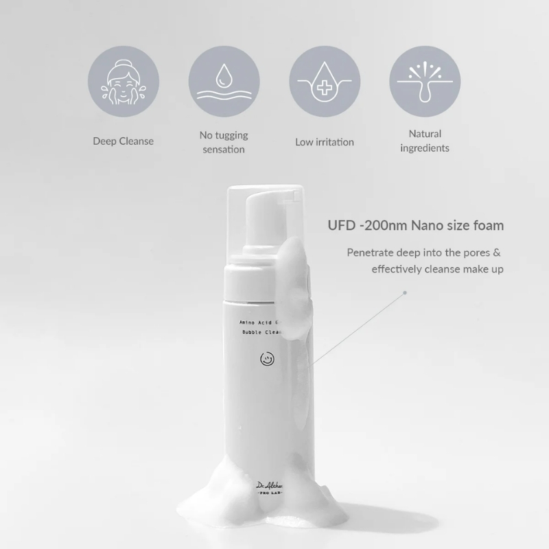Dr.Althea Amino Acid Gentle Bubble Cleanser Foam Cleanser Daily Gentle Face Wash for Sensitive Skin Vegan Korean Skin Care