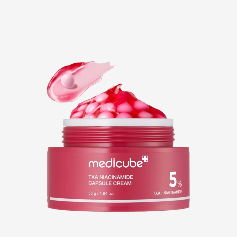 medicube TXA+Niacinamide Capsule Cream | Dual Radiance Moisturizer, Ideal for Use After Spot Care | For Uneven Skin Tone, Texture & Hydration | 99% Pure Tranexamic Acid | Korean Skincare