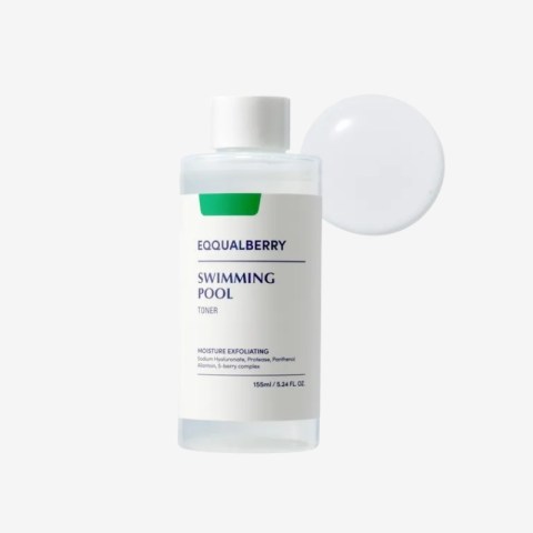 EQQUALBERRY Swimming Pool Toner - Korean Toner for Daily Exfoliating & Deep Hydration with Natural Enzyme Protease & Hyaluronic Acid, For Sensitive Skin 155 ml Cyprus