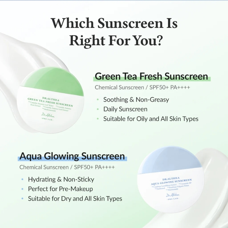 Dr. Althea Green Tea Fresh Sunscreen 45ml, Korean Suncreams, Dr. Althea Cyprus