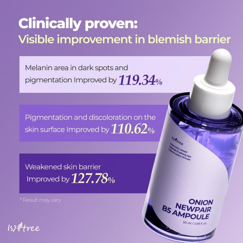 ISNTREE Onion Newpair B5 Ampoule 50ml, 1.69 fl.oz | Blemish and calming care | Mild and watery Formula