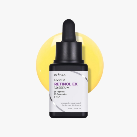 ISNTREE Hyper Retinol EX 1.0 Serum 20ml | 5 Peptides | 5 Cermaides | Helps Reduce Fine Lines ISNTREE Cyprus Korean Cosmetics