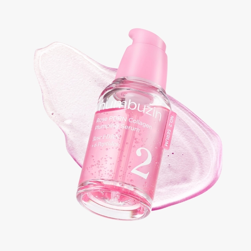 numbuzin No.2 Serum | Rose PDRN Collagen Plumping Serum | Glowing, Hydrating, Firming, Korean Skincare | Collagen, Peptides, PDRN | for Dry, Combination skin, No.2 Rose PDRN Collagen Plumping Serum 30ml