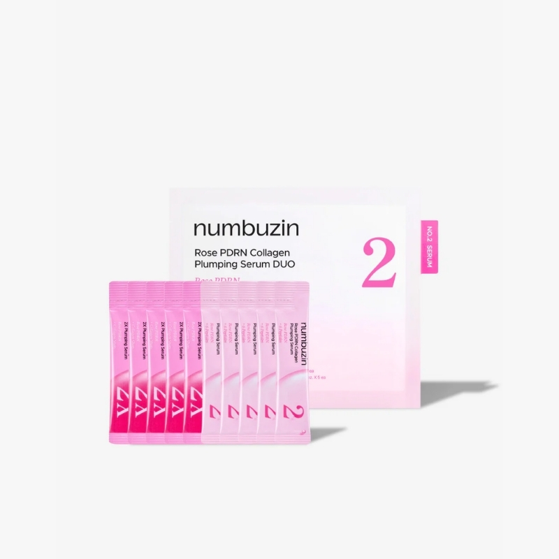Numbuzin No.2 & 2X Rose PDRN Collagen Plumping Serum Mini Kit (10EA), Numbuzin Cyprus