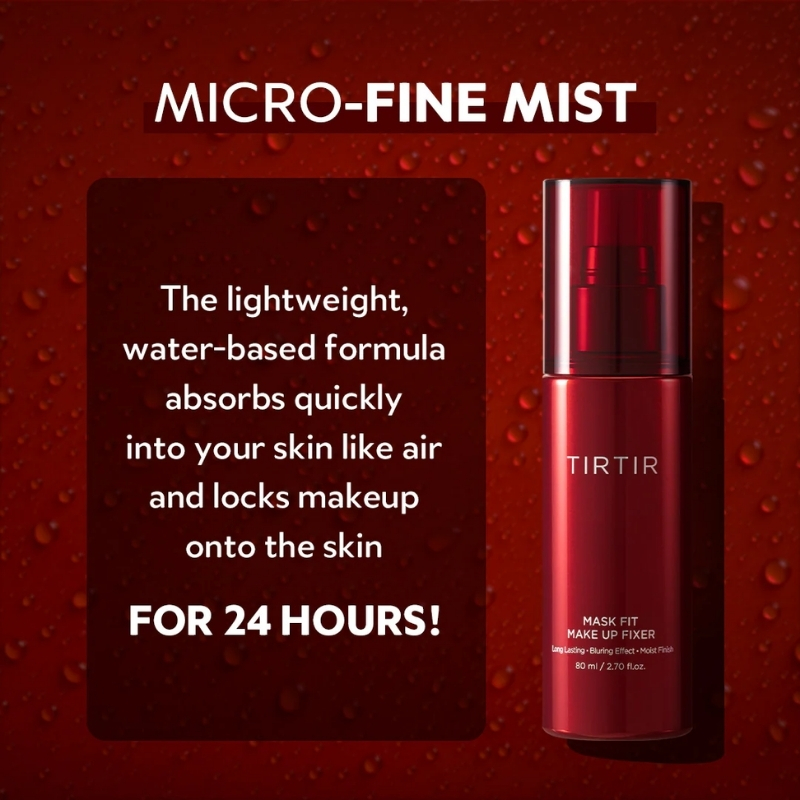 TIRTIR Mask Fit Make-up Fixer, 24H Long Lasting Makeup Finishing Setting Spray, Lightweight and Non-greasy, Tirtir Cyprus
