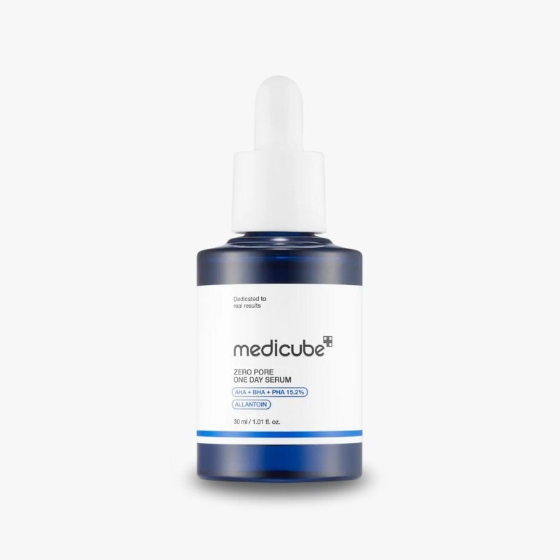 Medicube Zero Pore One-day Serum 1.01 fl.oz - Overnight Resurfacing Serum with Pore Tightening Complex - 15.2% AHA+BHA+PHA & 2% Niacinamide - 10.8% reduction in pore appearance after one day of use