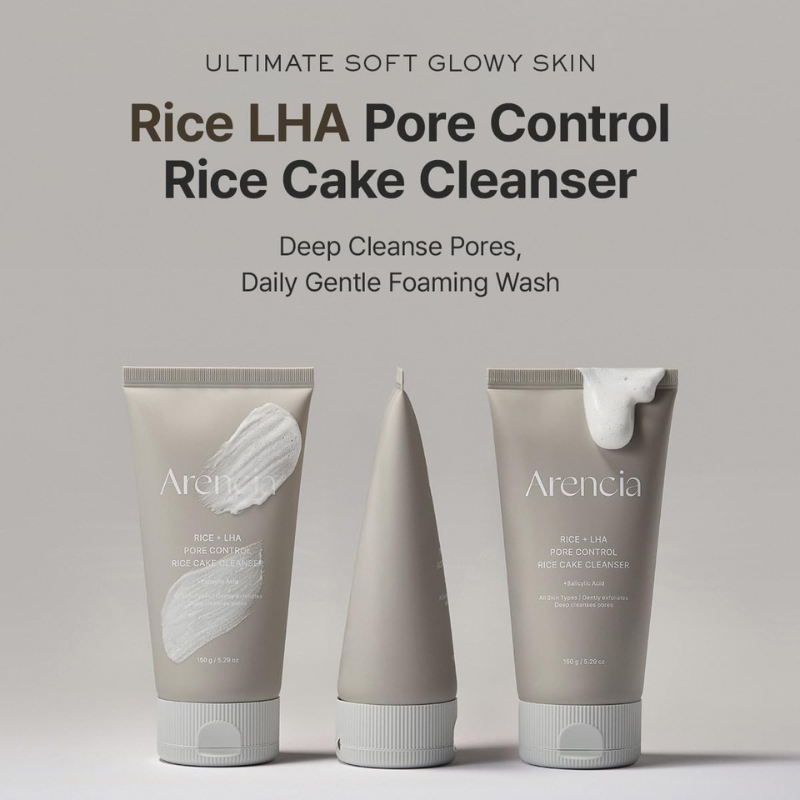 Arencia - Rice + LHA Pore Control Rice Cake Cleanser 150g
