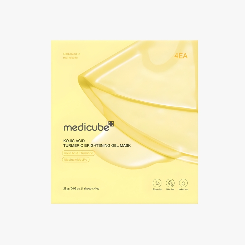 medicube Kojic Acid Turmeric Brightening Gold Jelly Gel Mask | Overnight Face Mask for Glass Glow Skin- Elasticity, Hydrating, Firming and Moisturizing | Korean Skincare
