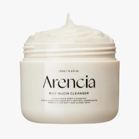 ARENCIA Korean Rice Mochi Face Cleanser - Face Wash, Gentle Scrub All in One for Deep Cleansing, Moisturizing, Pore Minimizing, Acne-Prone Skin, Removing Blackhead with Rice Water & Green Tea
