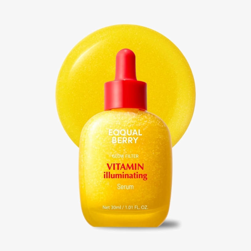 EQQUALBERRY Vitamin Illuminating Serum – Brightening Vitamin C Serum with Niacinamide | Strengthens skin barrier | Hydrates using Ceramide and Hyaluronic Acid 30ml
