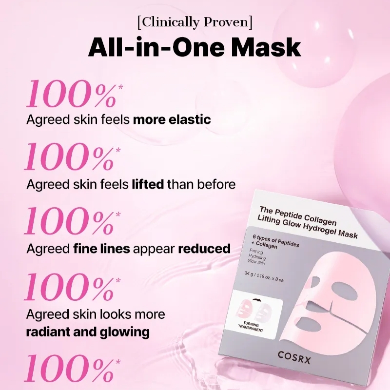 COSRX - The Peptide Collagen Lifting Glow Hydrogel Mask
