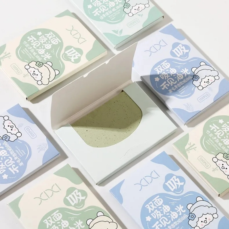 xixi - Fresh Oil Blotting Paper - Levender (100pcs) - Image 5