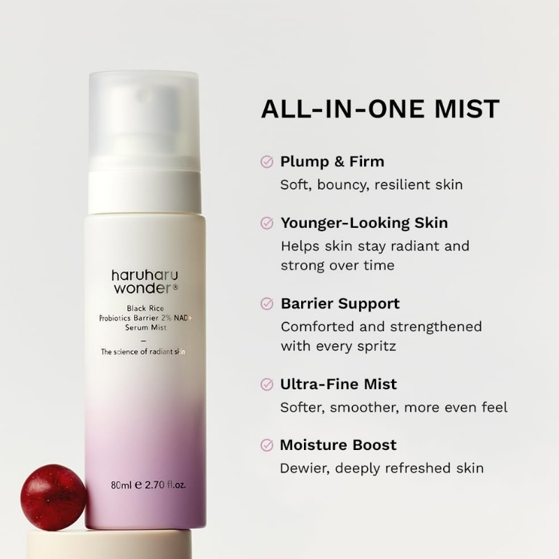 haruharu wonder - Black Rice Probiotics Barrier 2% NAD+ Serum Mist