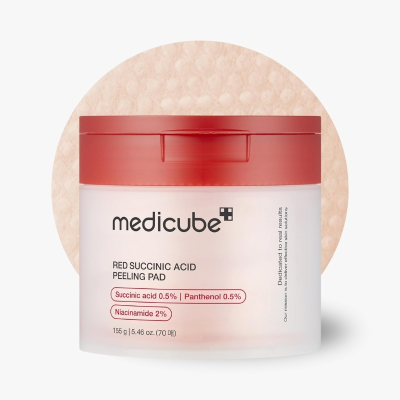 medicube Toner Pads Red Succinic Acid Panthenol Facial Peeling Pad