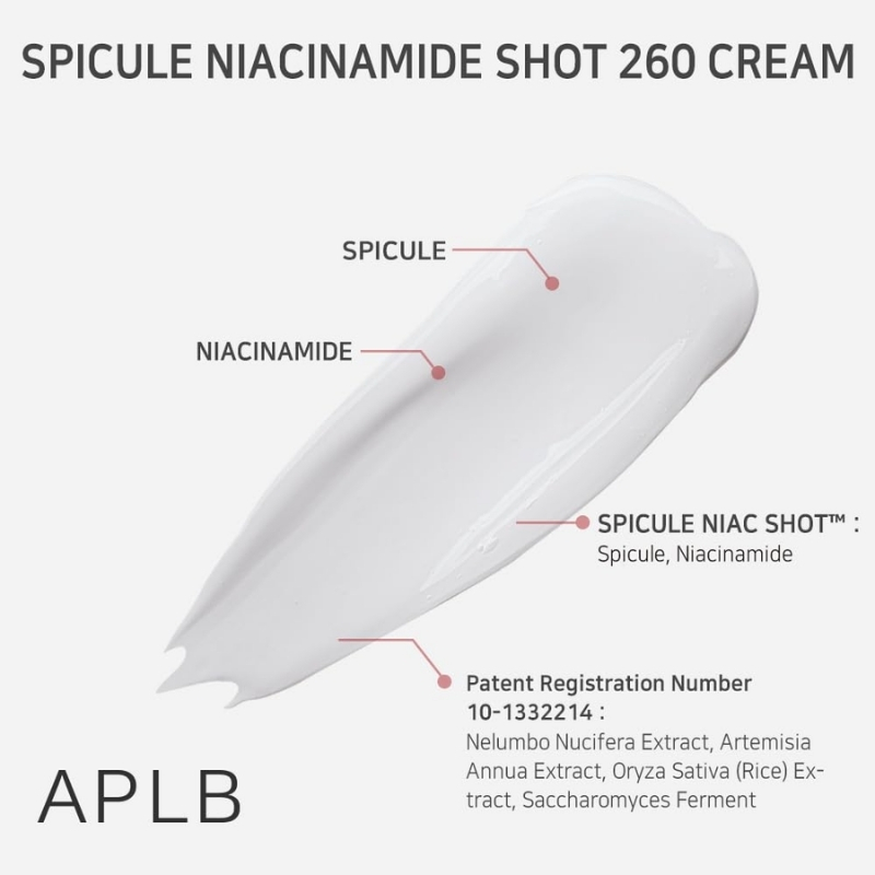 APLB - Spicule Niacinamide Shot 260 Cream 55ml - Image 12