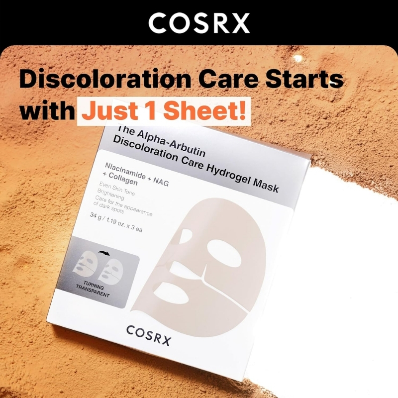 Cosrx - The Alpha-Arbutin Discoloration Care Hydrogel Mask (3pcs) - Image 14