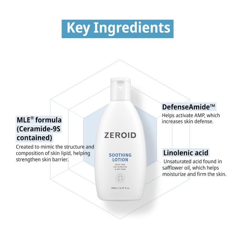 Zeroid - Soothing Lotion 200ml - Image 6