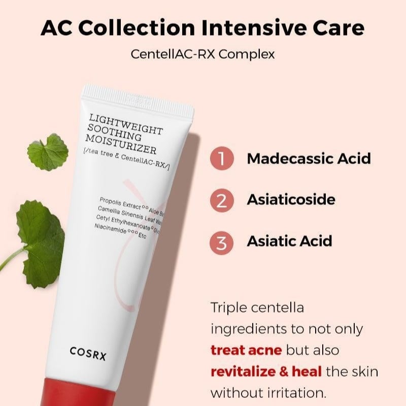 Cosrx - AC Collection Lightweight Soothing Moisturizer 80ml - Image 3