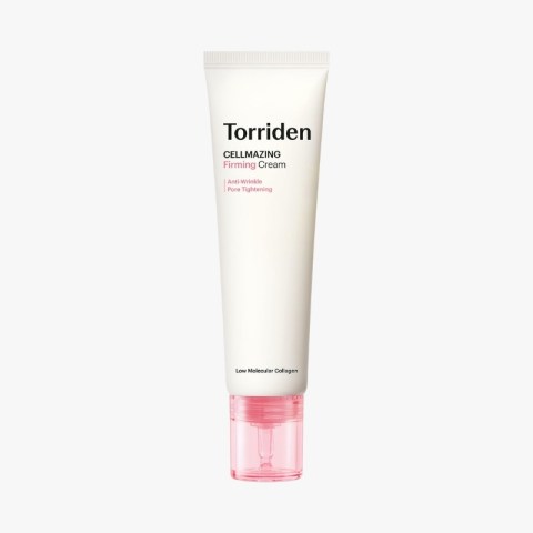 Toriden Celmazing Firming Cream tube with pink cap, white tube likely cosmetic skincare product