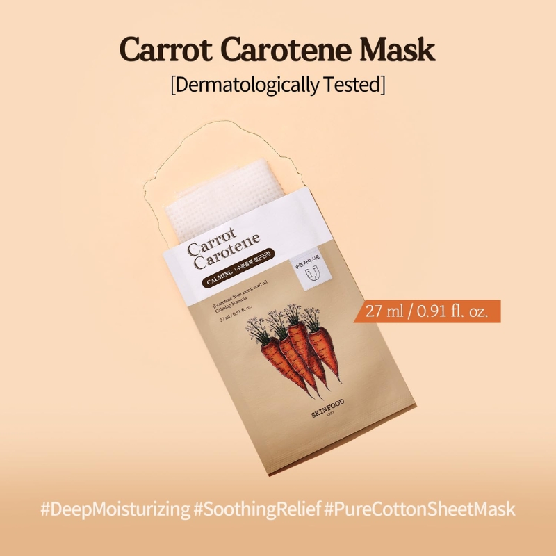 Skinfood - Carrot Carotene Mask (1EA) - Image 2
