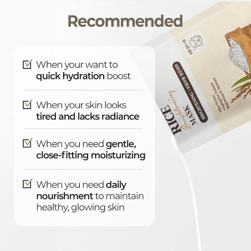 Skinfood - Rice Brightening Daily Mask (1EA) - Image 5