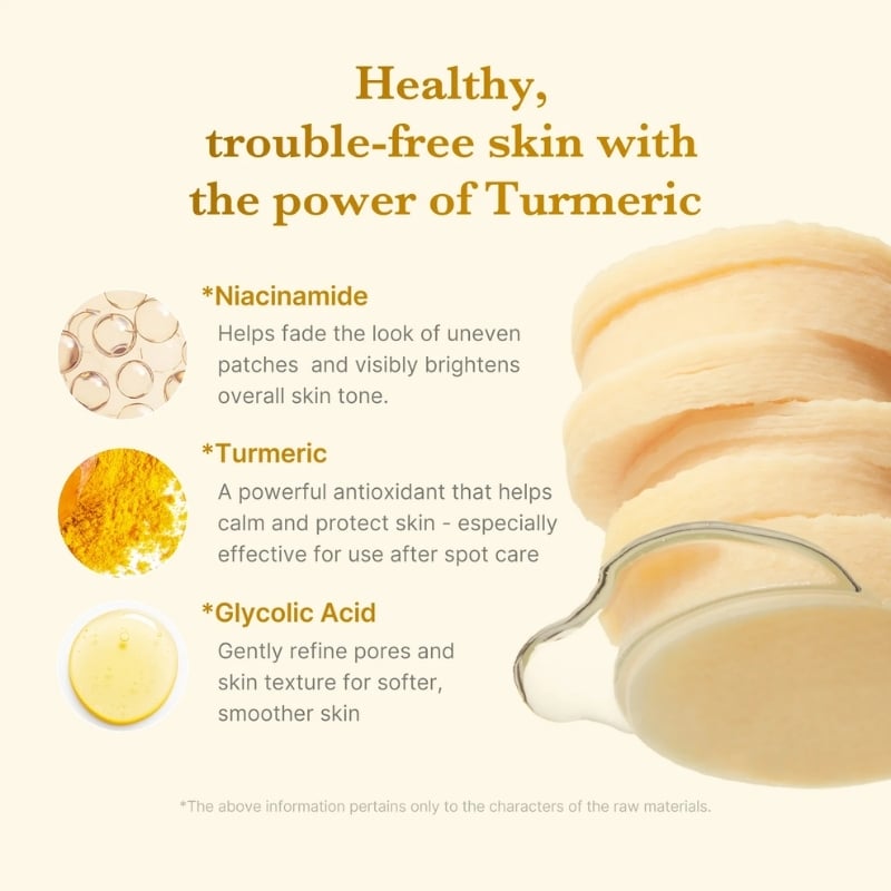 Kojic Acid Tumeric Toner Pad (70pcs) - Image 6