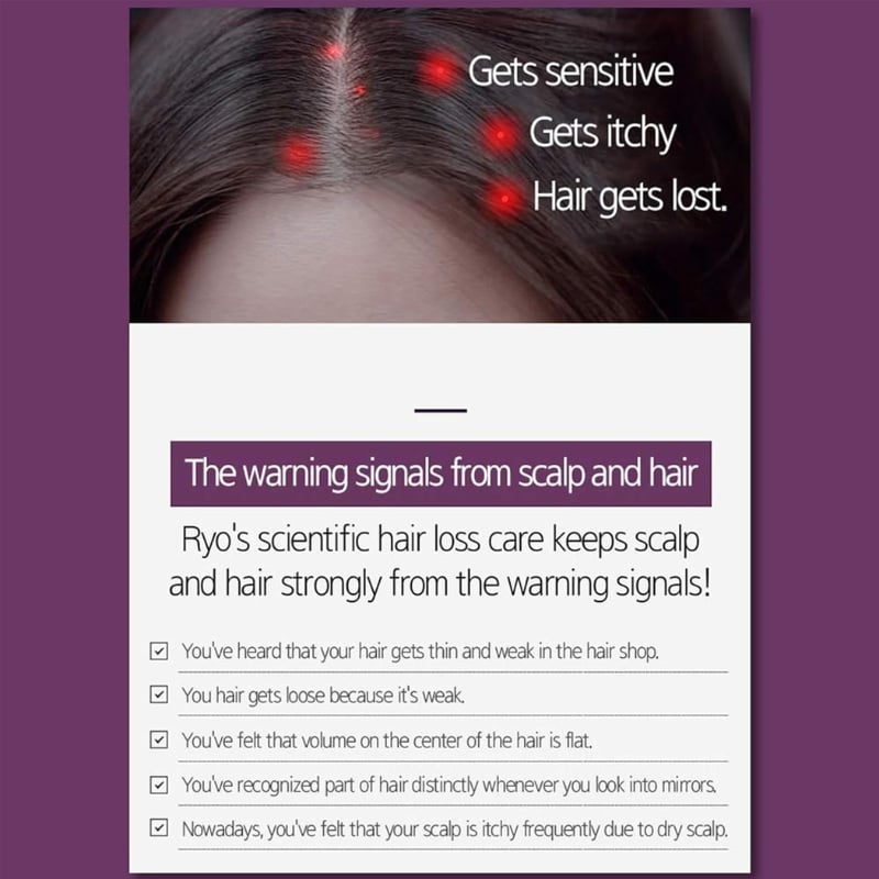 Ryo - Hair Loss Expert Care 9EX Shampoo For Dry & Normal Scalp (400ml) - Image 3