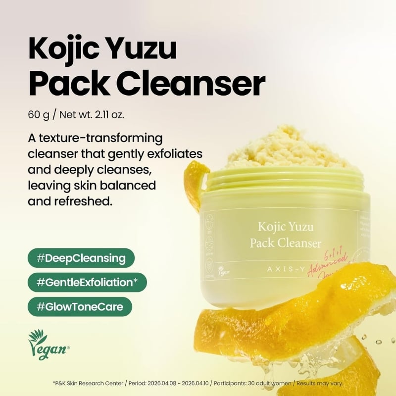 Axis-Y - Kojic Yuzu Pack Cleanser (60g) - Image 3