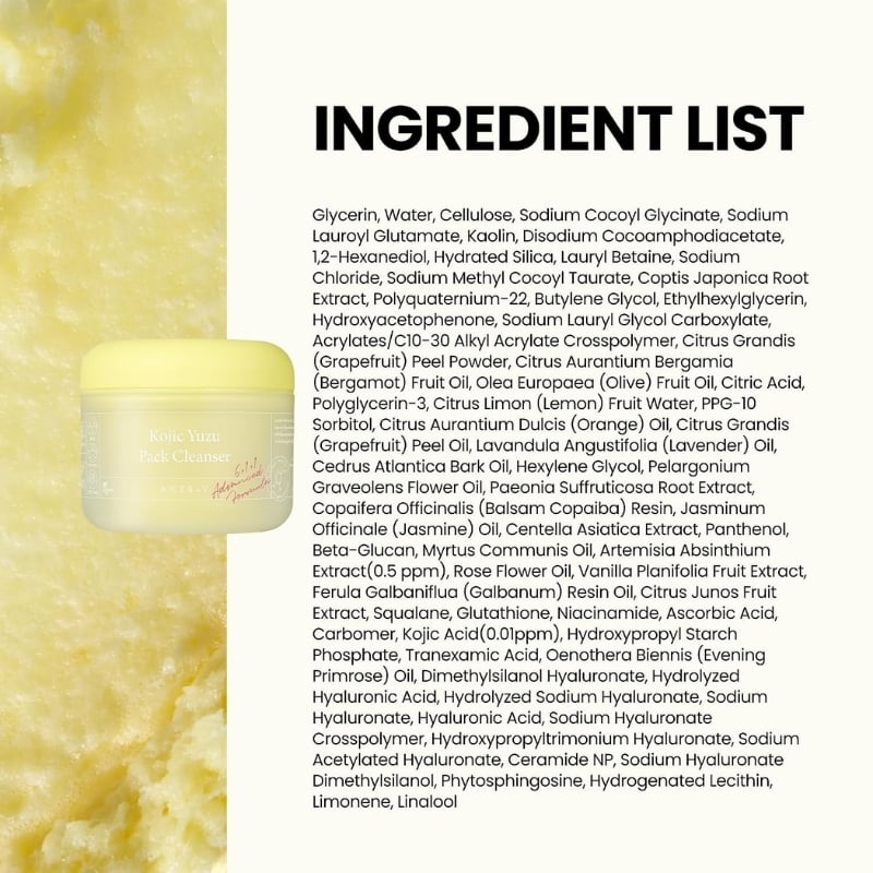 Axis-Y - Kojic Yuzu Pack Cleanser (60g) - Image 10