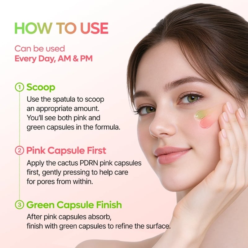 Cactox Pore Relief Dual Capsule Cream (65g) - Image 8