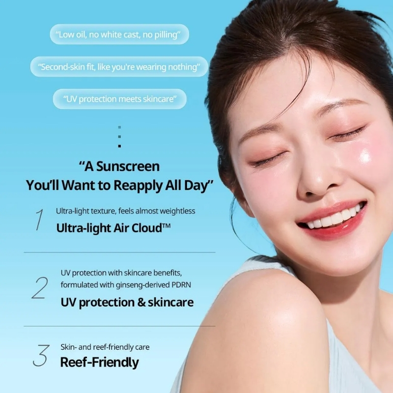 PDRN Air Cloud Sunscreen SPF50+ PA++++ (50ml) - Image 12