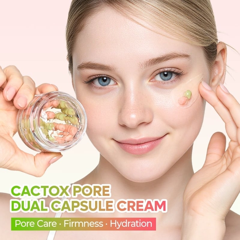 Cactox Pore Relief Dual Capsule Cream (65g) - Image 2